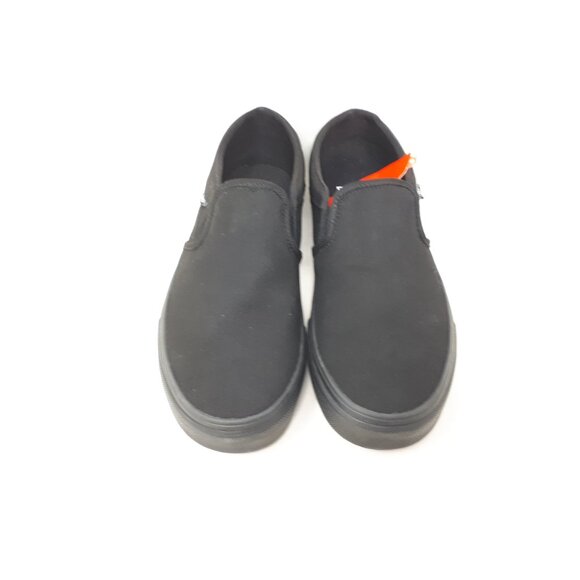 Vans Asher Canvas All Black Slip-On Classic Skate Shoe Sneaker Womens Size 9.5 - Picture 8 of 12
